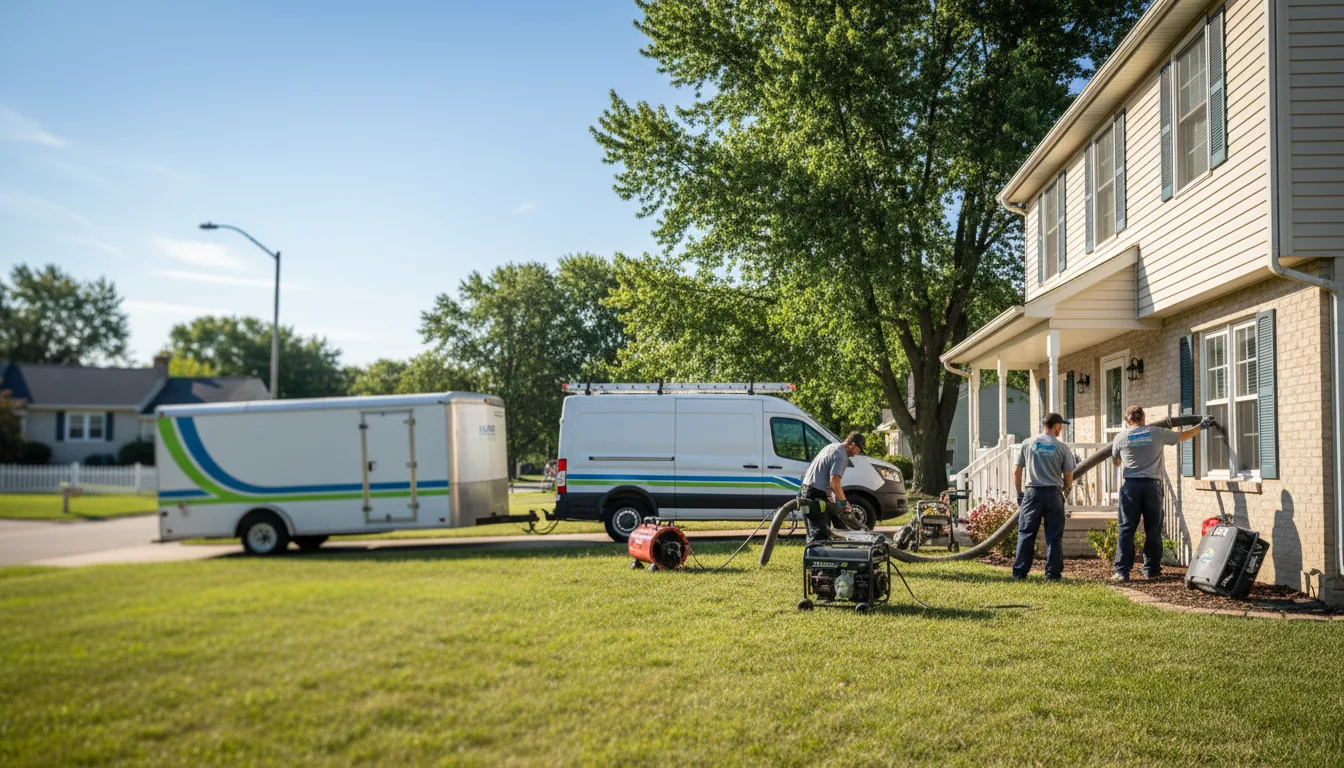 Flooded Basement Restoration And Cleanup With Repair in Dike, IA near me